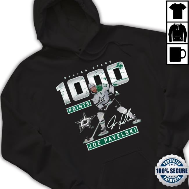Joe Pavelski Dallas Stars Fanatics Branded 1,000 Career Points Shirt