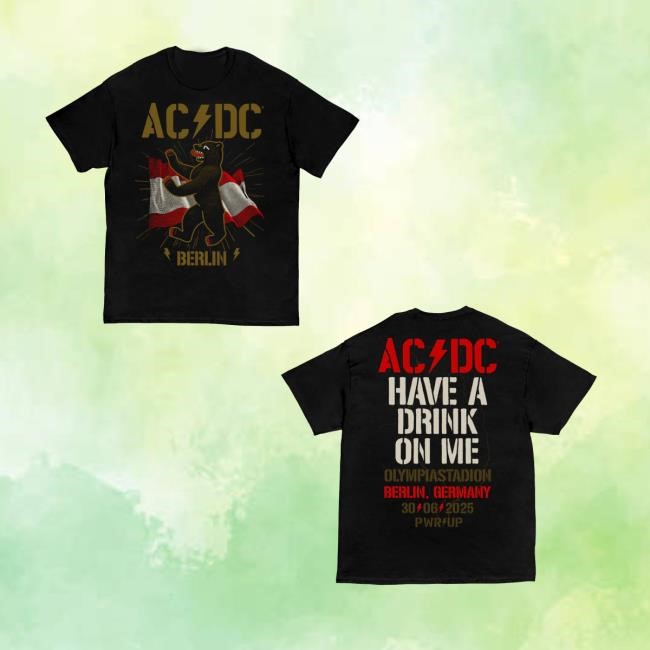 Acdc Merch Berlin Pwr Up Tour Shirts
