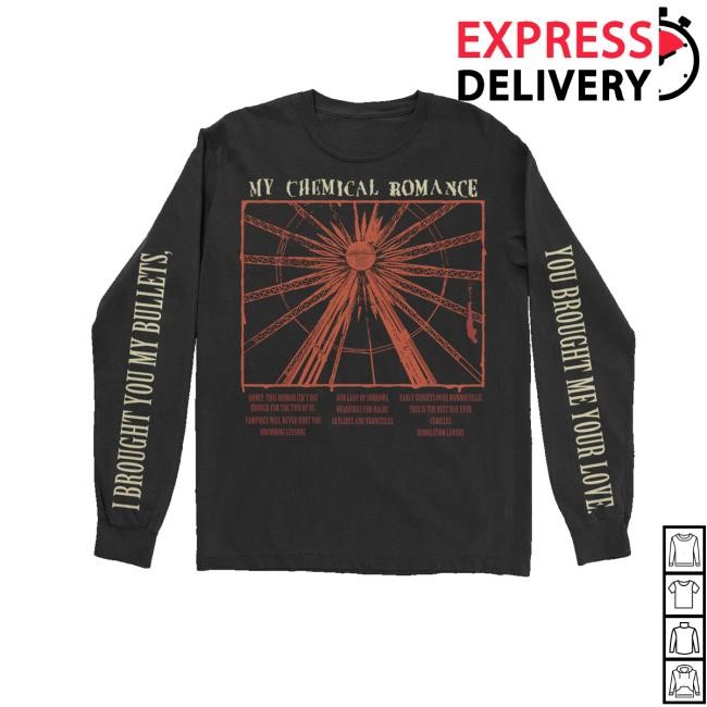 My Chemical Romance Merch Store Shop Bullets Track Shirts