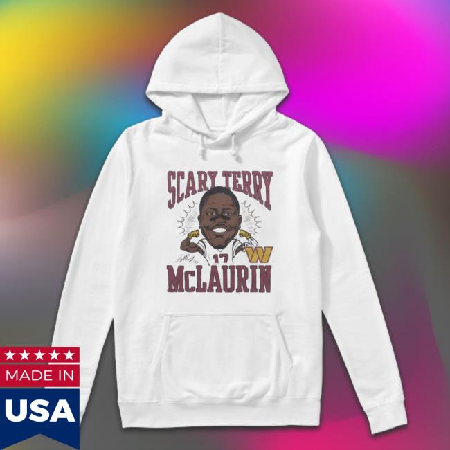 Washington Commanders Terry Mclaurin Caricature Signature Long Sleeve Shirt