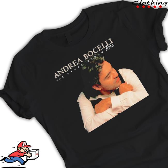 1998 Andrea Bocelli Vintage Aria The Opera Album Tour Shirt 1998 Andrea Bocelli Vintage Aria The Opera Album Tour Classic shirt