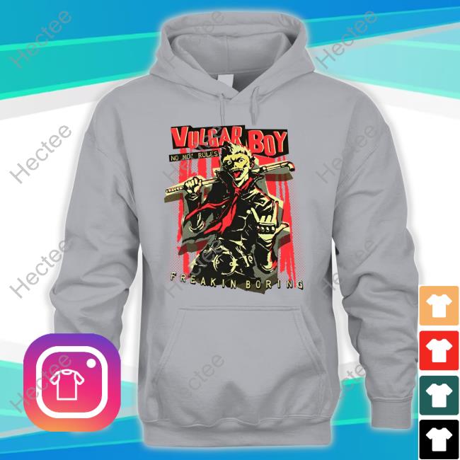 Daily Ryuji Sakamoto Vulgar Boy No Mo Rules Freakin Boring Long Sleeve Tee Shirt