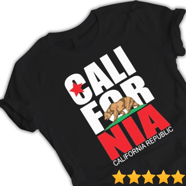 Official Ca Li For Ni A Republic Vintage Retro Asst Colors Shirt