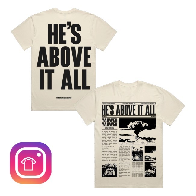 He's Above It All Tee Mercy Culture Merch Store