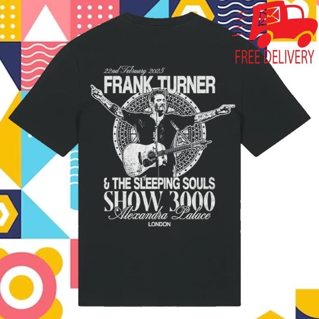 Frank Turner Merch Show3000 Black Shirts
