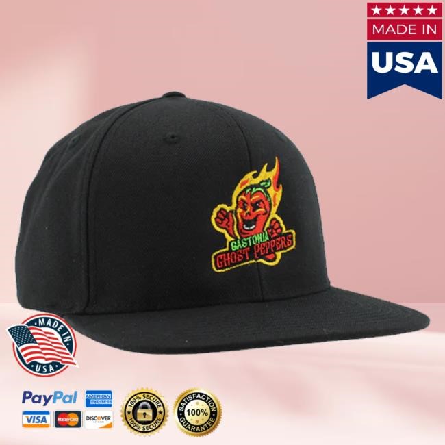 Gastonia Baseball Merch Gastonia Ghost Peppers Z11 Flat Brim Trucker Hat