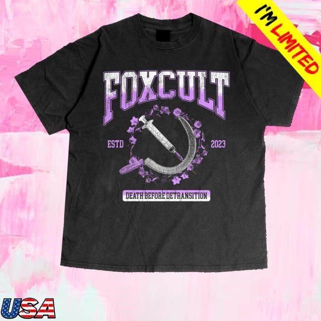 Followtheecho Merch Foxcult Death Before Detransition Hoodie Sweatshirt
