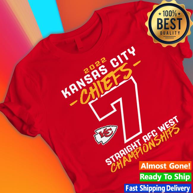 Kansas City Chiefs 7 Years In A Row Afc West Champions 2022 Chiefs Kingdom Sweater Kansas City Chiefs 7 Years In A Row Afc West Champions 2022 Chiefs Kingdom Shirts