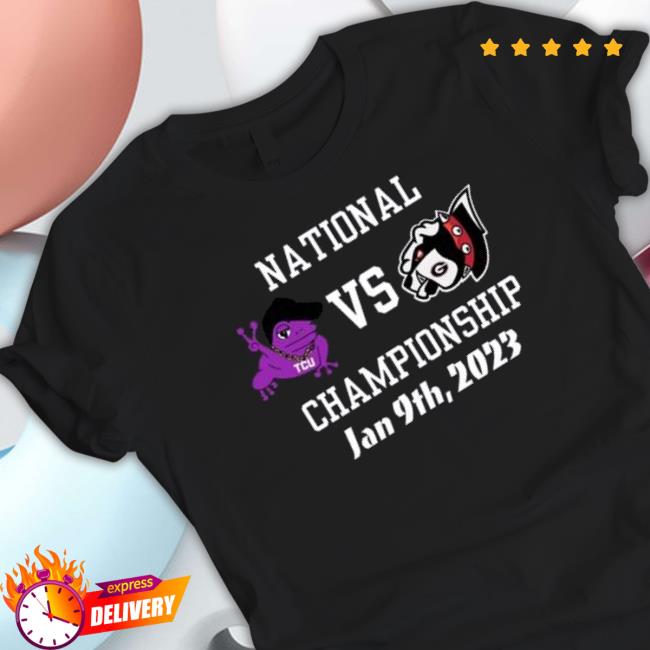 Tcu Horned Frog Vs Georgia Bulldogs 2023 National Championship Crewneck Sweatshirt