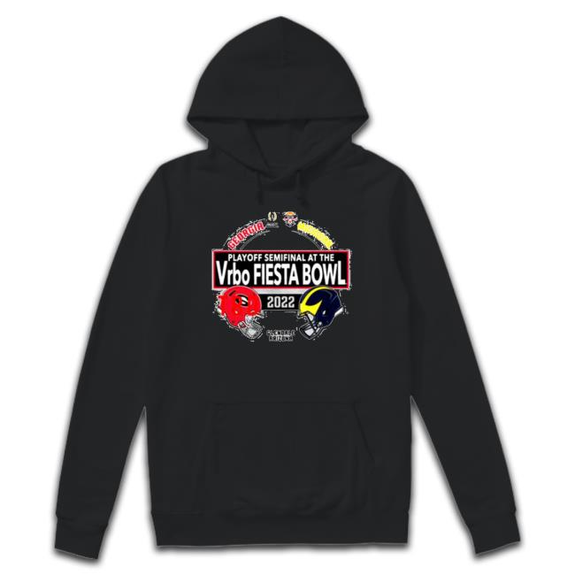 Official University Of Michigan Football 2022 College Football Playoff Fiesta Bowl Match Up Matchup T-Shirt