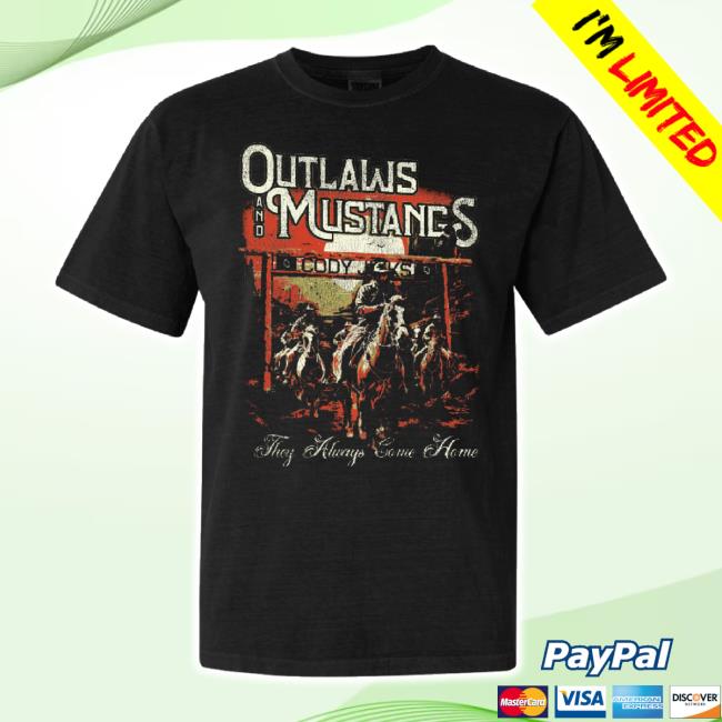 Trending Cody-Jinks Merch Store Outlaws And Mustangs Hoodie Cody-Jinks Shop