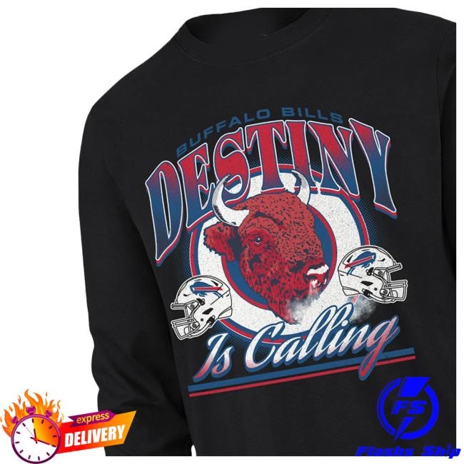 Buffalo Bills Merch Shop Store Official Limited '47 Brand Destiny Is Calling Headline Hoodie