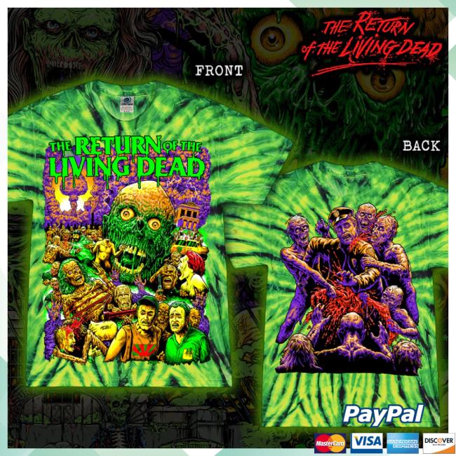 Trending Creep O Rama Merch Store The Return Of The Living Dead – Tie Dye Sweaters Creeporama Shop