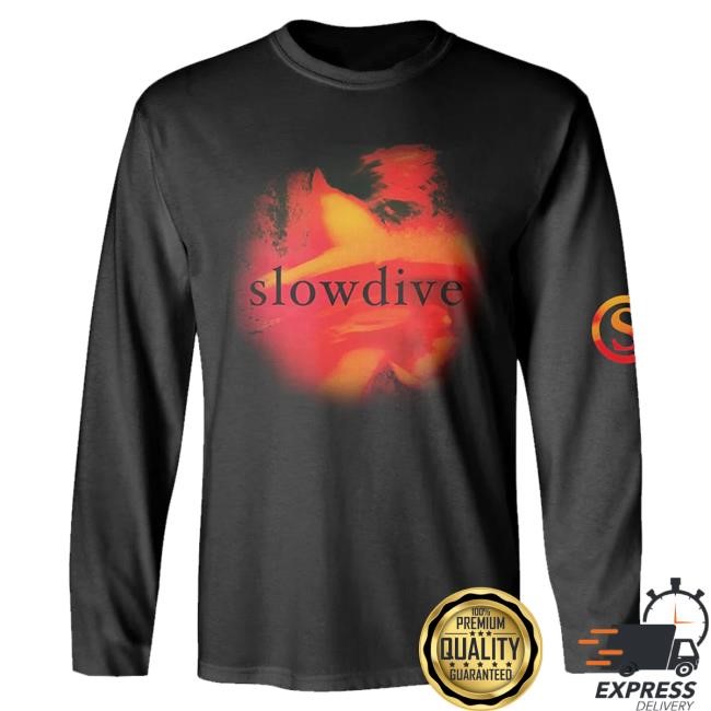 Official Slowdive Merch Limited Edition Just For A Day Long Sleeve Black Sweatshirt