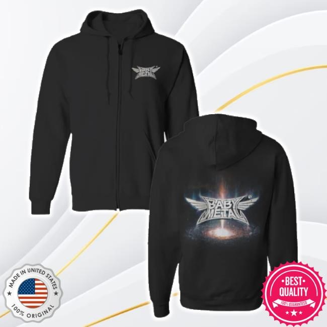 Original Metal Galaxy Zip Hoodie Sweatshirt Babymetal Store Merch Shop
