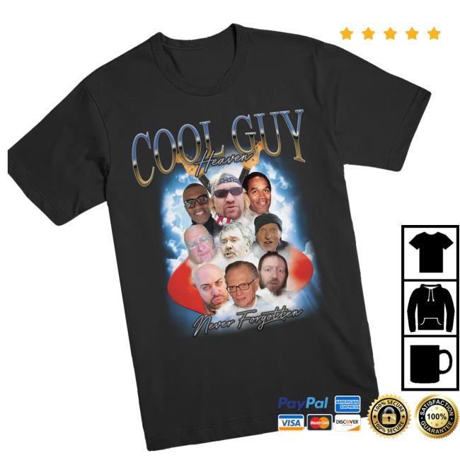 Ymh Studios Merch Store Cool Guy Heaven Bootleg T-Shirt - Black Funny Shirt