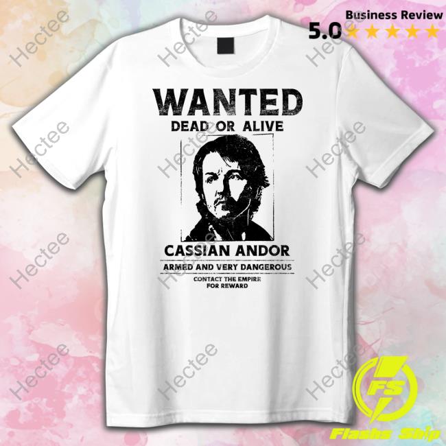 Clinton Yates Wearing Wanted Dead Or Alive Cassian Andor Shirt