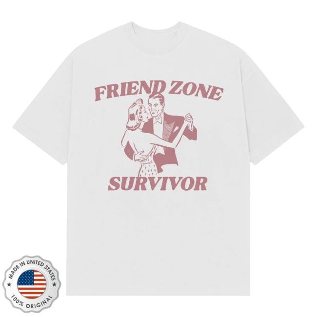Nick Nayersina Merch Store Friend Zone Survivor White Funny Shirt