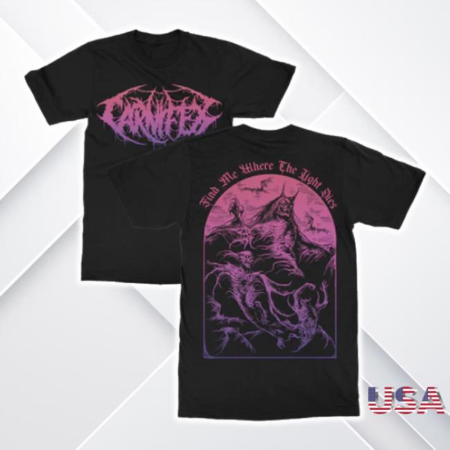 Trending Indie Merch Store Carnifex "Where The Light Dies" Long Sleeve Tee Indiemerchstore Shop