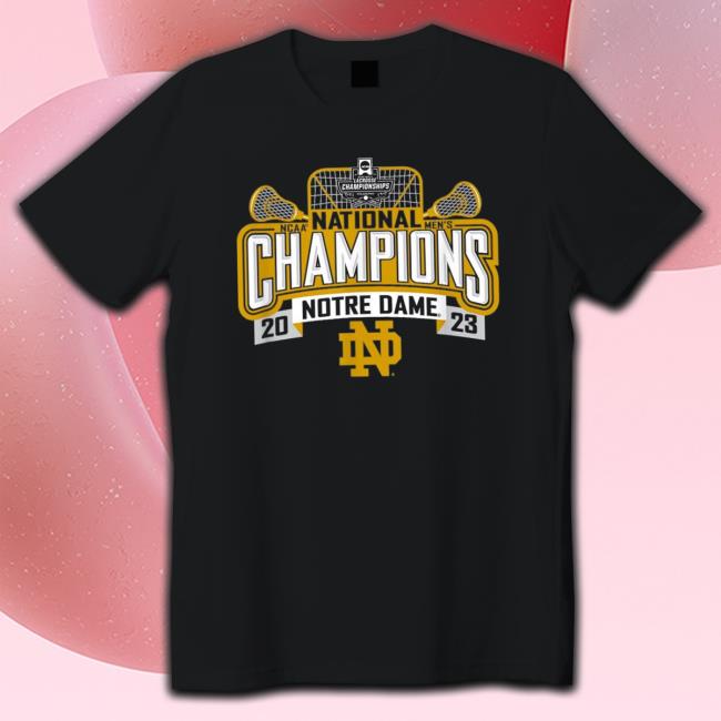Official Notre Dame Fighting Irish National Champs Lacrosse 2023 Crewneck Sweatshirt