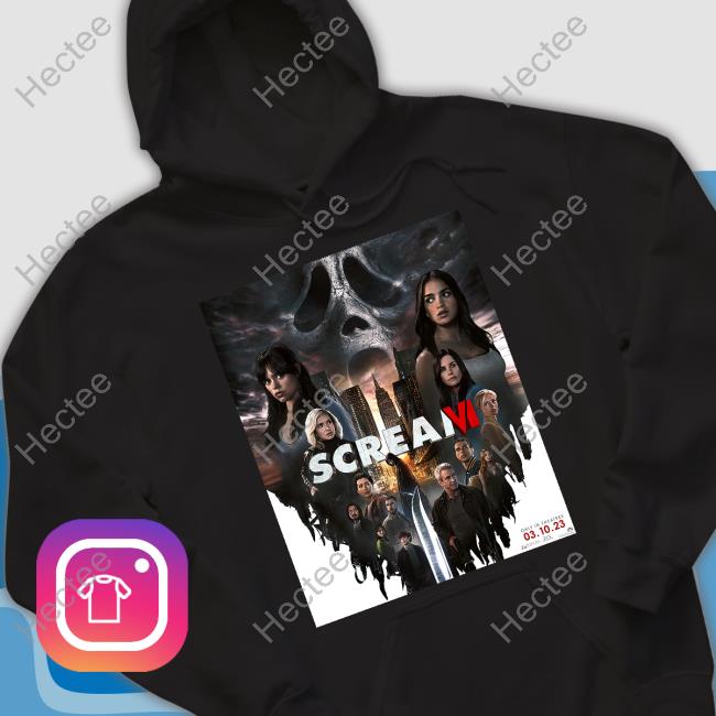 Scream Movies 2023 Tee Shirts