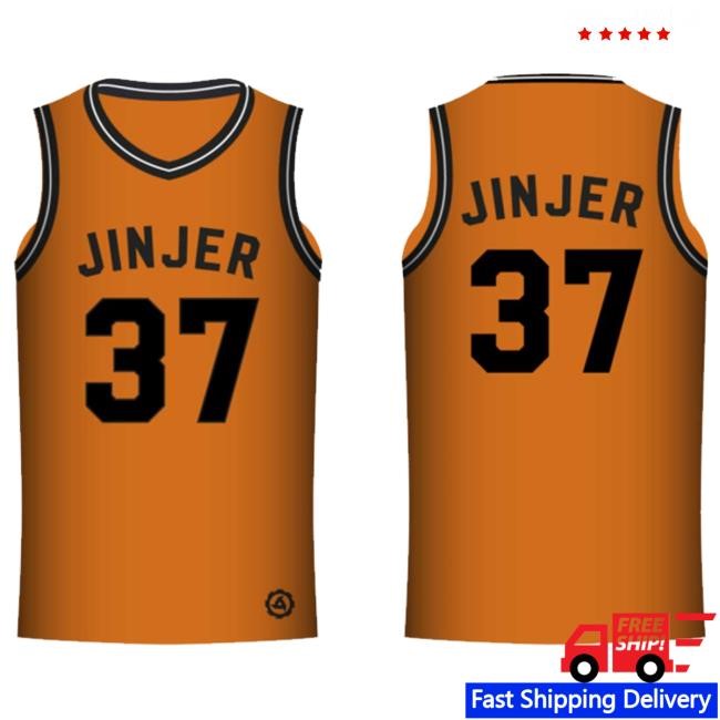 Official Jinjer B-Ball Jersey 37 - Eugene Funny Shirt