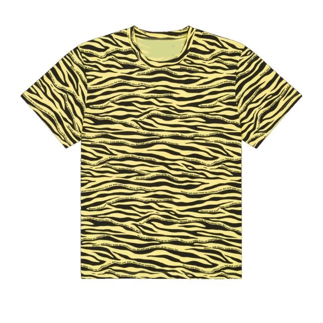 Denim Tears Store Zebra Poem Camo Crewneck Sweatshirt Denimtears
