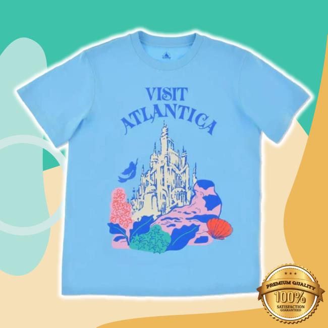 Original Disney Store Japan 2024 Princess Destinations Hoodie Atlantica Ariel