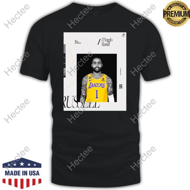 Lakers D'angelo Russell Los Angeles Lakers 22 23 Long Sleeve T Shirt