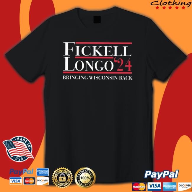 Official Fickell Longo 24 Bringing Wisconsin Back Crewneck Sweatshirt