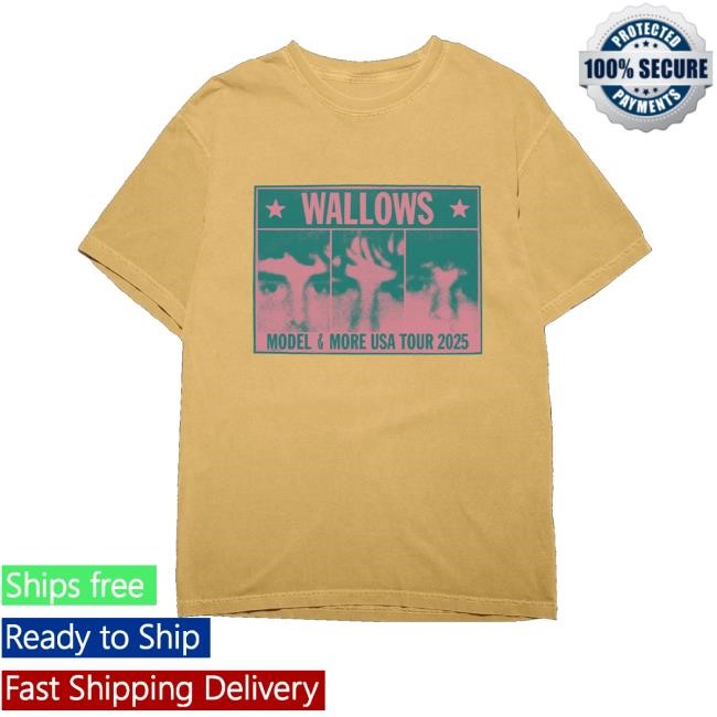Wallowsmusic Merch Colorblock Faces Shirt