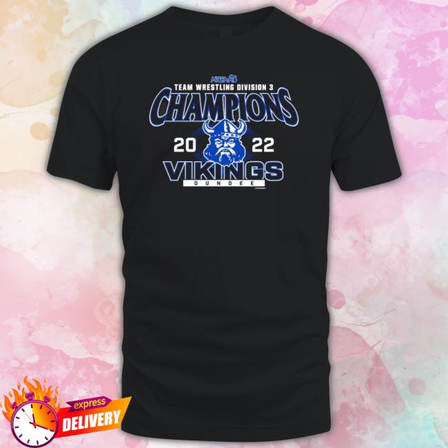 Dundee Vikings 2022 Mhsaa Team Wrestling D3 Champions Long Sleeve Shirt