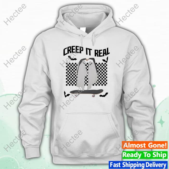 Creep It Real Halloween Sweatshirt Bejeweled Stickers