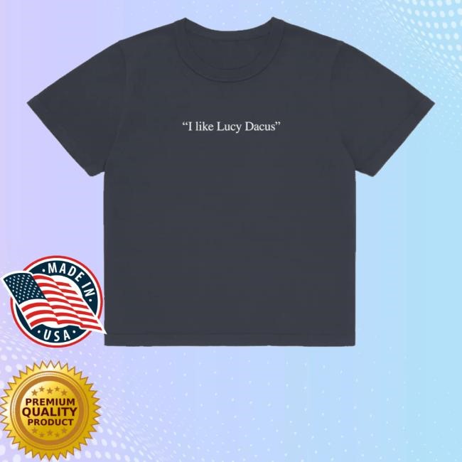 Lucy Dacus Merch Store I Like Lucy Dacus X Everybody.World Slate Tee Shirt