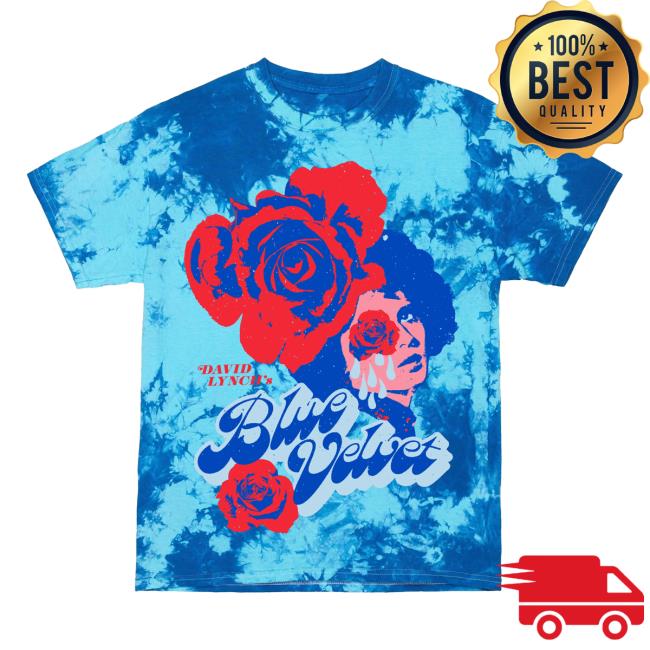 Official Studiohouse Designs David Lynch's Blue Velvet Tie Dye Tee Shirt Pbr (Blue)