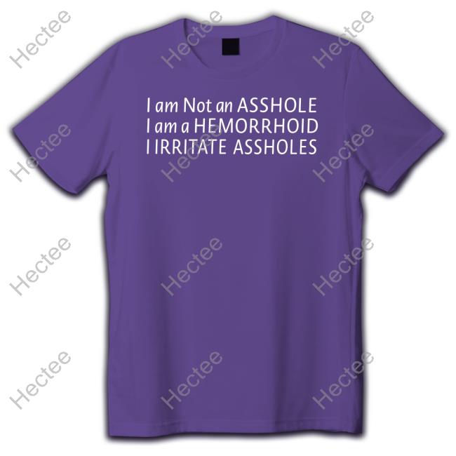 James Pleickhardt I Am Not An Asshole I Am A Hemorrhoid I Irritate Assholes Hoodie