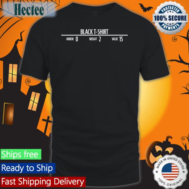 Black T-Shirt Armor 0 Weight 2 Value 15 Tee Shirts