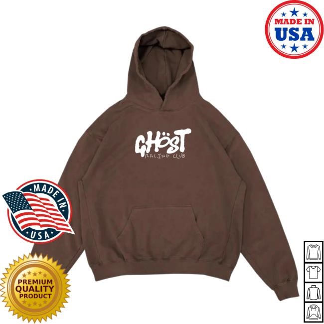 Original Official Ghost Racing Merch Store Flame Ghost Hoodie - Black Funny Shirt