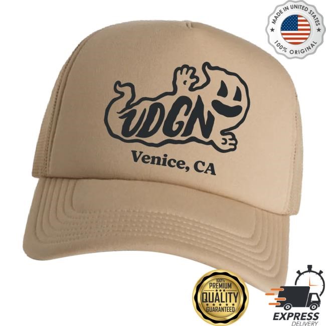 Vdgn Merch Ghost Logo Bucket Hat Tan