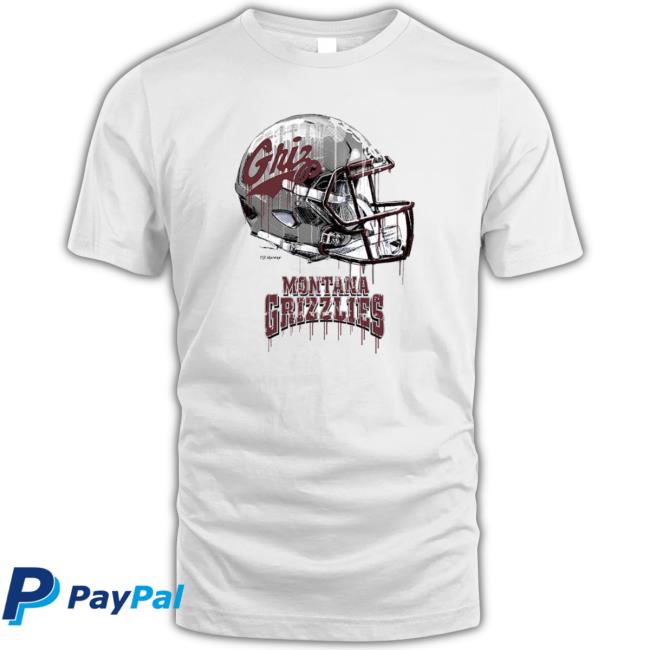 Montana Grizzlies Dripping Helmet Shirts Montana Grizzlies Dripping Helmet Sweaters