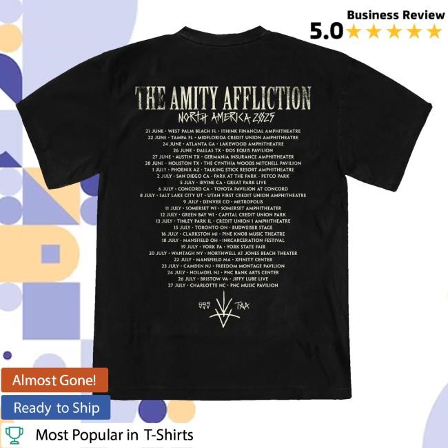Official The Amity Affliction Rune T Shirt