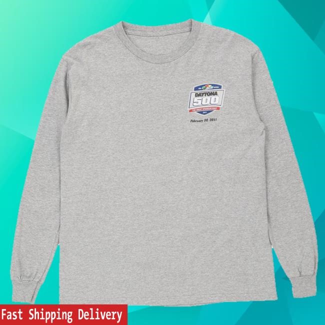 Official Thrifted Merch Daytona 500 Unbranded Graphic Long Sleeve Shirt