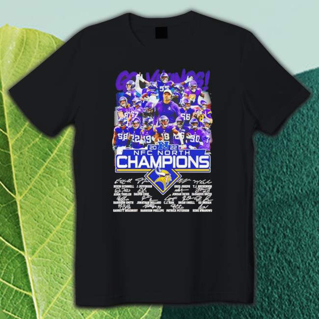 Minnesota Vikings 2022 Nfc North Champions Signatures Sweatshirts Minnesota Vikings 2022 Nfc North Champions Signatures shirt