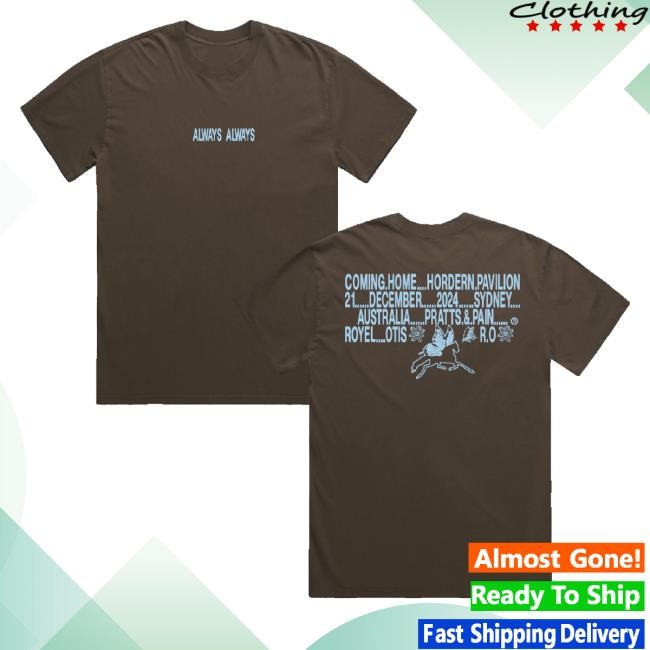 Official Royel Otis Merch Homecoming Faded Brown Sweaters