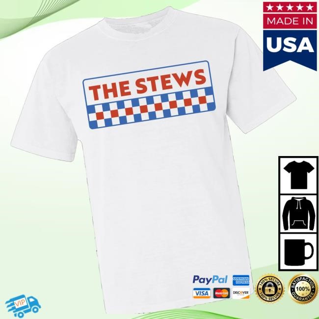 Official The Stews Band Merch Store Checkered Stew Crewneck Sweatshirt
