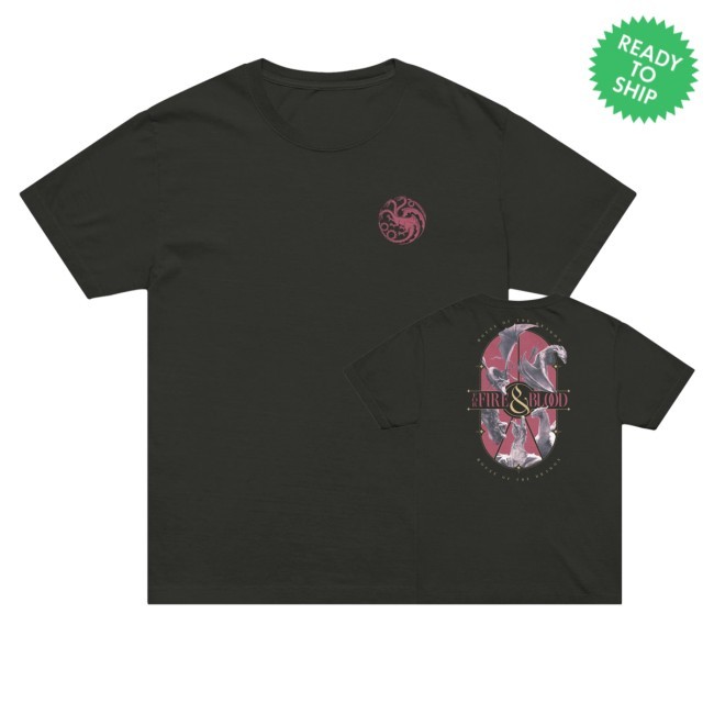Wb Shop Store Merch House Of The Dragon T-Shirt, Hoodie, Tank Top, Sweater And Long Sleeve T-Shirt For Fire & Blood