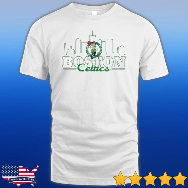 Women's Sportiqe Cream Boston Celtics Downtown Boston Ashlyn Crew Neck Pullover Shirt