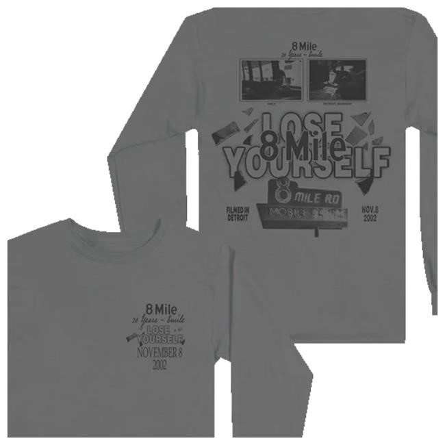 Eminem Merch Store 8 Mile Lose Yourself Hooded Sweatshirt