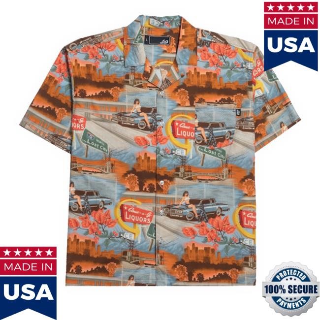 Lost Clothing Lost City Wove Hawaiian T Shirt