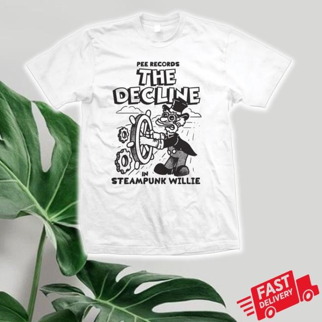The Decline Band Steampunk Willie Tee Shirt